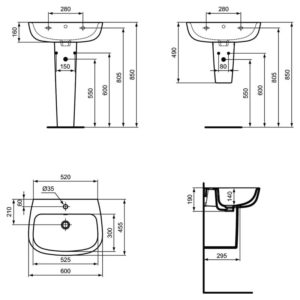 Lavandino Ideal Standard Esedra.Ideal Standard Lavabo Esedra Componibile Planetcasa It